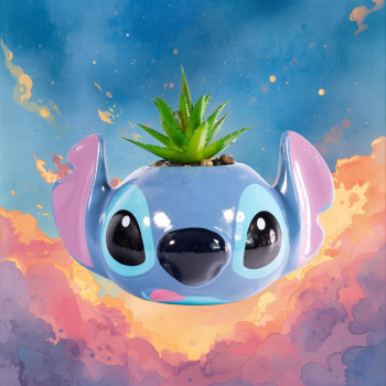 Disney Lilo & Stitch 3D Blumenvase (2025) | Keramik Dekofigur Stor S.L. | hoppla-stuff.de